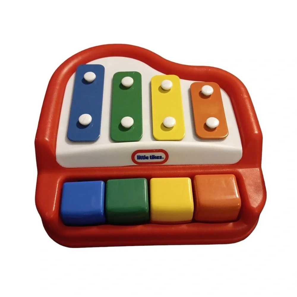 Little Tikes Red Tap A Tune Piano Xylophone Toddler Musical Vintage Toy EUC READ